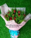 Buket Mawar Merah 10 tangkai di Tangerang