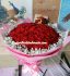 Hand bouquet Mawar Merah 100 tangkai di Jakarta