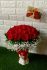Bunga Meja Valentine Mawar Merah 50 Tangkai