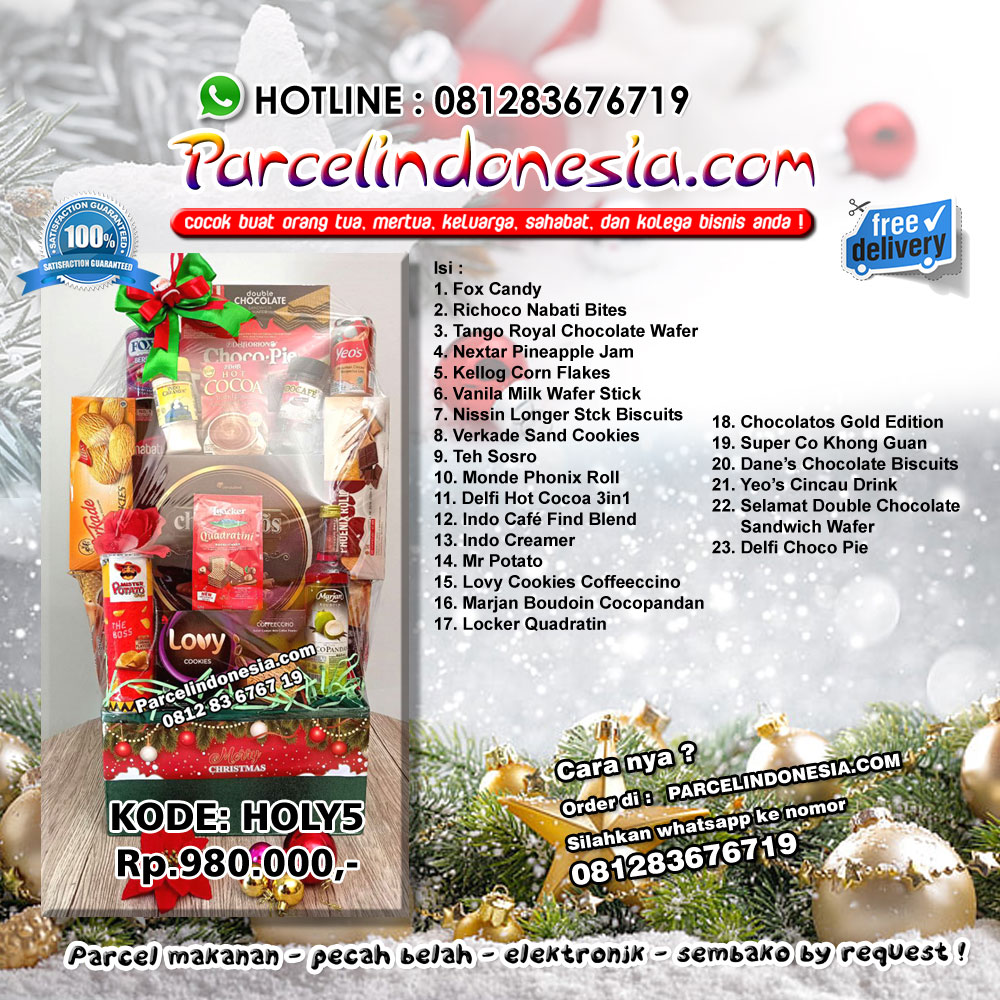 Parcel Natal 2022 And Tahun Baru 2023 Kode Holy5 Toko Bunga Di Jakarta Jual Parcel Iebaran 4092